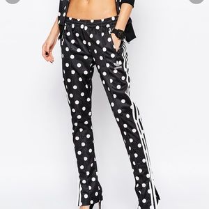 ADIDAS ORIGINALS Polka Dot Track Pants . Super cute but too small for me .